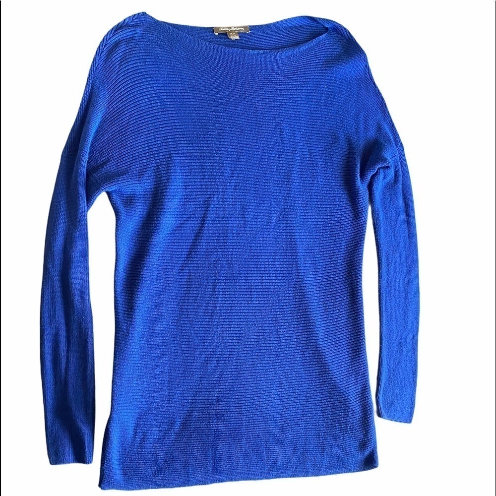 Tommy Bahama woman’s boat neck sweater tunic SZ SM